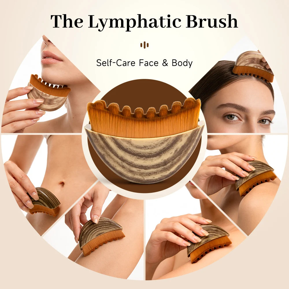 Escova de Drenagem Linfática Facial - Modelagem e Autocuidado